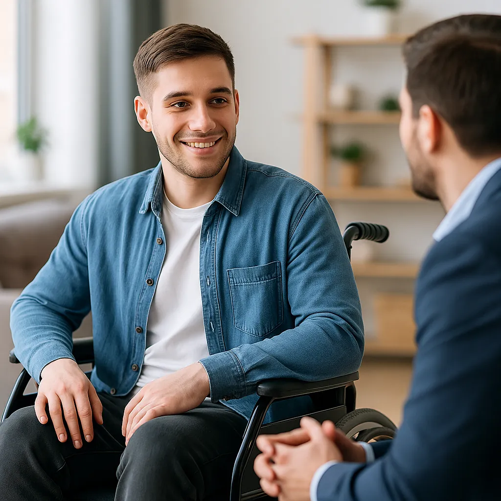 Person receiving NDIS support services from GuideAbility